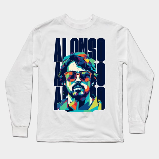 Fernando Alonso Long Sleeve T-Shirt by jaybeetee